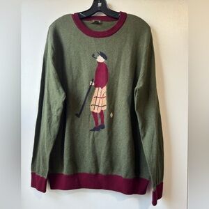 Cesarani Men’s Golf Pint Crewneck Sweater Sz L